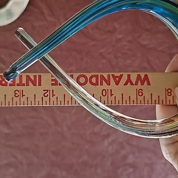 MCM multi colored Murano style glass sculpture - Picture 9 of 10